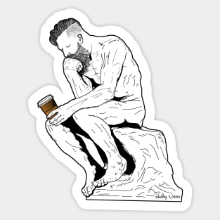 The Thinker Sticker